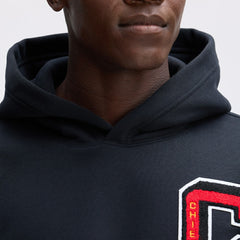 Kansas City Chiefs IconicFleece Letterman Hoodie - Black Hoodies