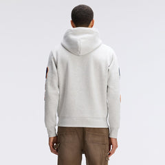 Chicago Bears IconicFleece Letterman Hoodie - Heather Gray Hoodies