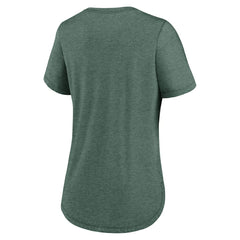New York Jets Women's The City Never Sleeps Tri-Blend T-Shirt - Heather Green T-shirts