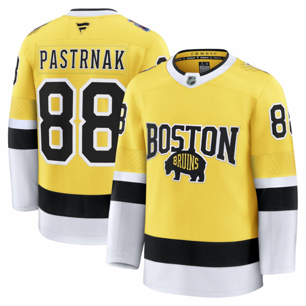David Pastrnak Boston Bruins Fanatics 2026 NHL Stadium Series Premium Jersey - Gold | US 2001644557