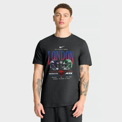 Denver Broncos vs. New York Jets International Games London 2025 T-Shirt - Black T-shirts