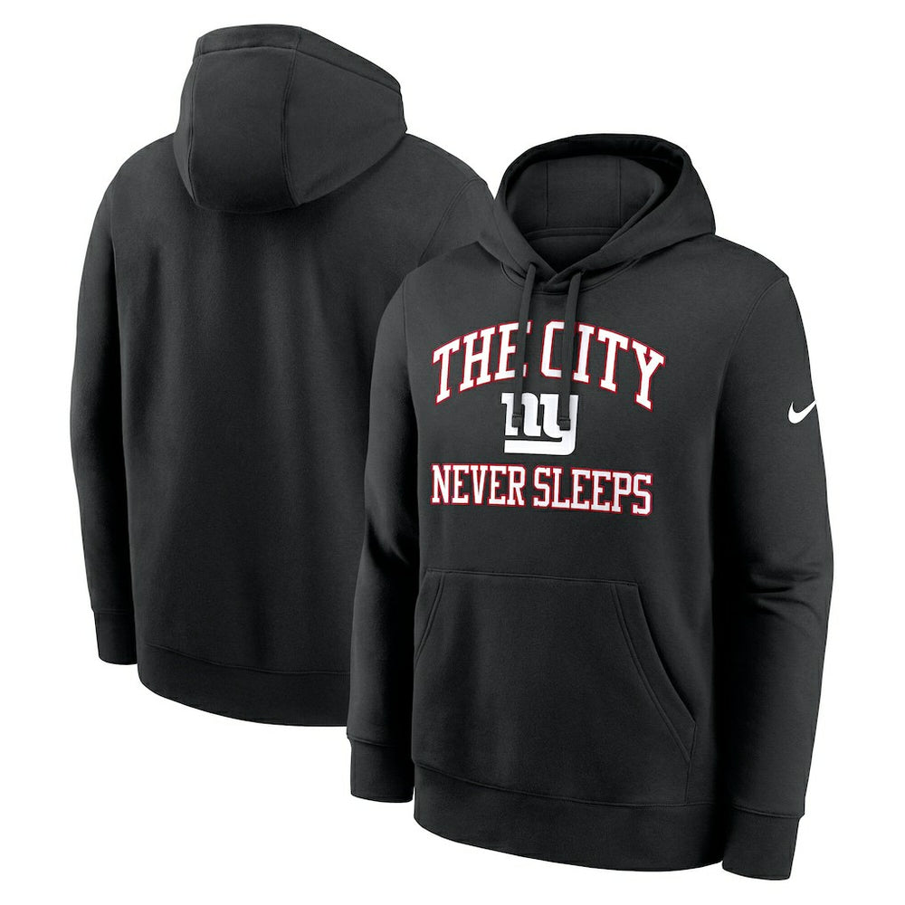 New York Giants The City Never Sleeps Club Fleece Hoodie - Black Hoodies