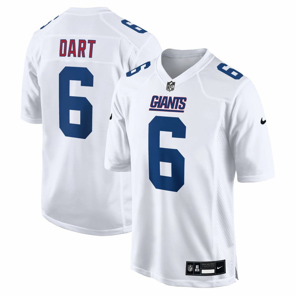 Jaxson Dart New York Giants Fashion Game Jersey - Tundra White Jerseys
