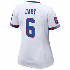 Jaxson Dart New York Giants Women's Alternate Vintage White Game Jersey - White Jerseys