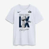 Seattle Seahawks Super Bowl LX Champions Lombardi Trophy T-Shirt - White T-shirts