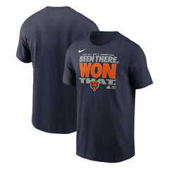 Chicago Bears 2025 NFC North Division Champions Locker Room Trophy Collection T-Shirt - Navy T-shirts