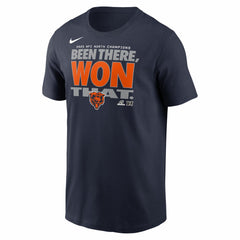 Chicago Bears 2025 NFC North Division Champions Locker Room Trophy Collection T-Shirt - Navy T-shirts