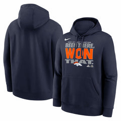 Denver Broncos 2025 AFC West Division Champions Locker Room Trophy Collection Hoodie - Navy Hoodies