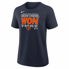 Chicago Bears Women's 2025 NFC North Division Champions Locker Room Trophy Collection T-Shirt - Navy T-shirts