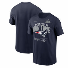 New England Patriots Super Bowl LX Clear Sign T-Shirt - Navy T-shirts