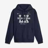 Seattle Seahawks Super Bowl LX Champions Sacrifice Hoodie - College Navy Hoodies