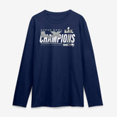 Seattle Seahawks Super Bowl LX Champions Iconic Victory Long Sleeve T-Shirt - College Navy T-shirts