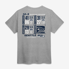 Seattle Seahawks Super Bowl LX Champions Counting Points Score T-Shirt - Steel T-shirts