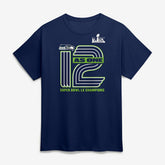 Seattle Seahawks Super Bowl LX Champions Hometown On Top T-Shirt - College Navy T-shirts