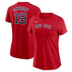 Roman Anthony Boston Red Sox Nike Women's Cooperstown Collection Fuse Name & Number T-Shirt - Red T-shirts