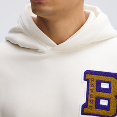 Baltimore Ravens IconicFleece Letterman Hoodie - Oatmeal Hoodies