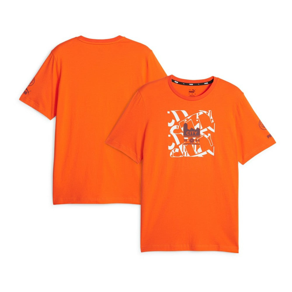Manchester City FtblCore Graphic T-Shirt Orange - Puma