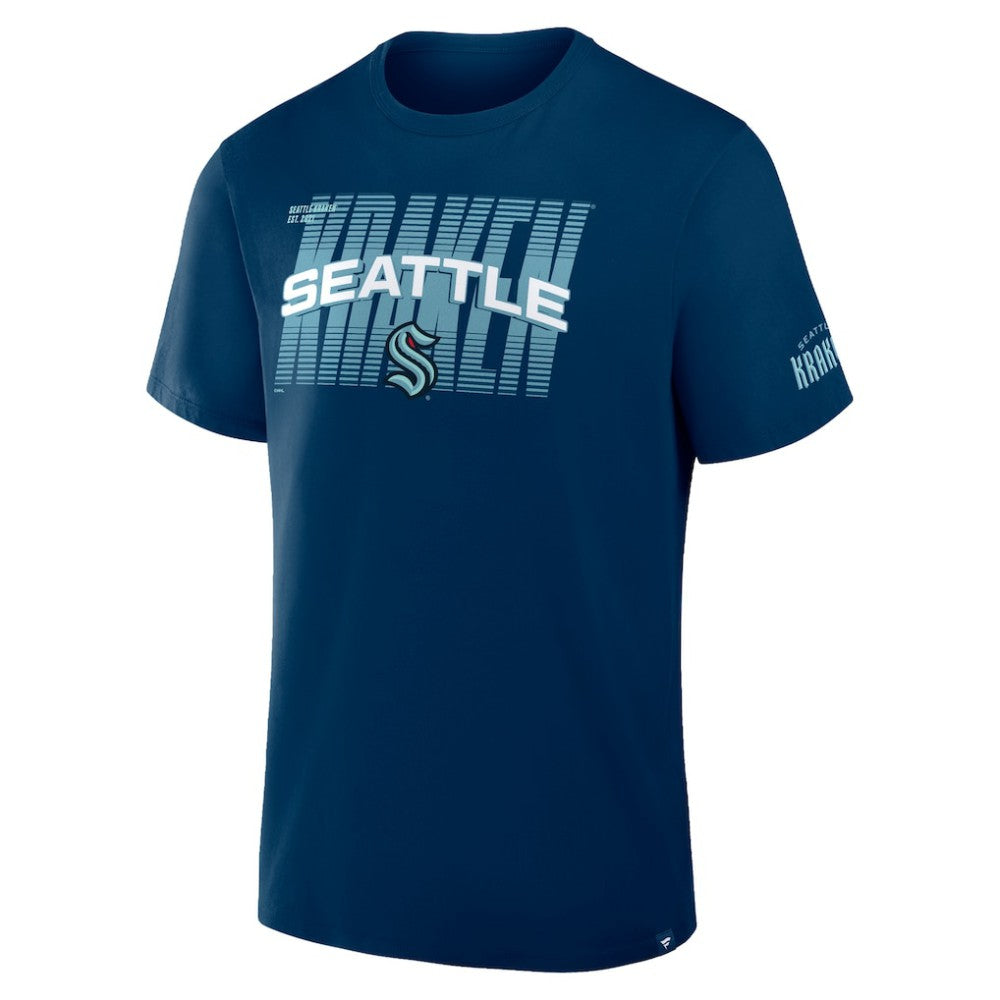 Seattle Kraken Fanatics Team Vision Legacy T-Shirt - Deep Sea Blue | US 2001708552