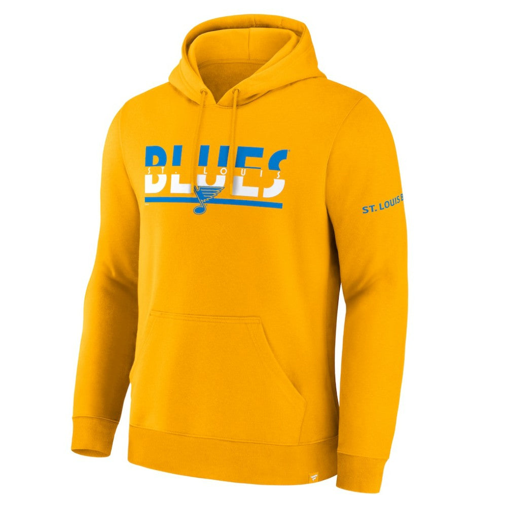 St. Louis Blues Fanatics Half Wall Legacy Hoodie - Gold | US 2001708711