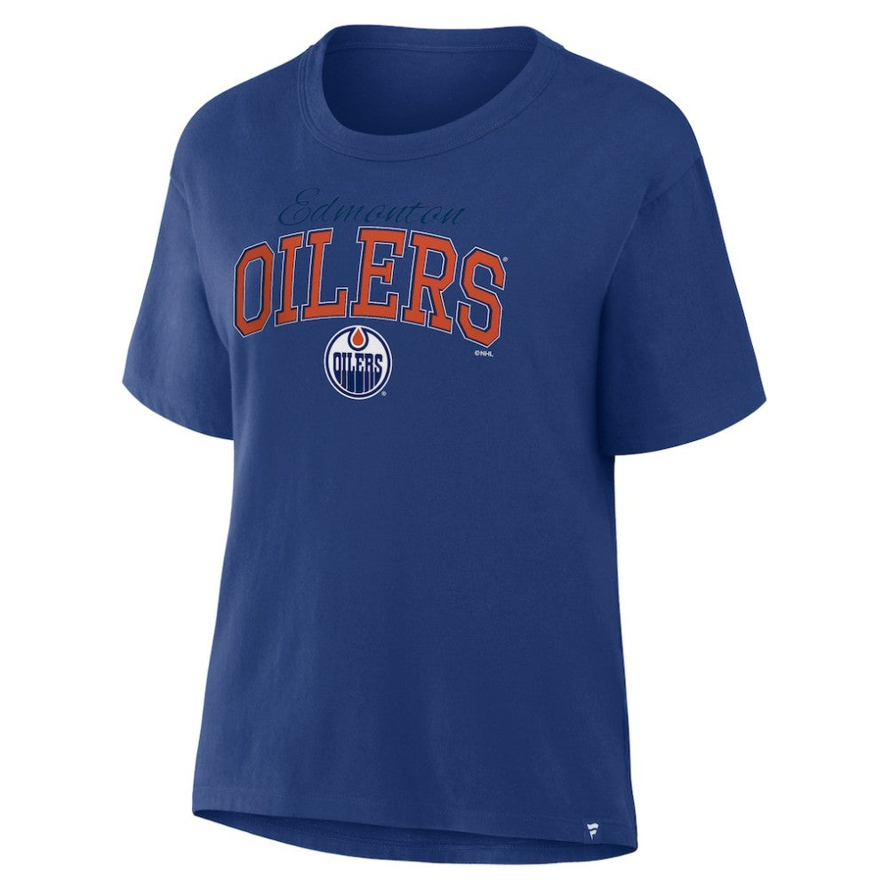 Edmonton Oilers Fanatics Women's Line Change Legacy T-Shirt - Royal | US 2001708757