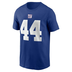 Cam Skattebo New York Giants Name & Number T-Shirt - Royal T-shirts