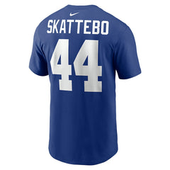 Cam Skattebo New York Giants Name & Number T-Shirt - Royal T-shirts
