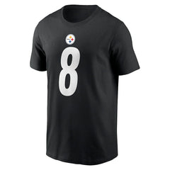 Aaron Rodgers Pittsburgh Steelers Name & Number T-Shirt - Black T-shirts