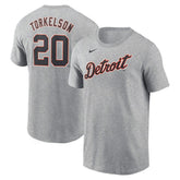 Spencer Torkelson Detroit Tigers Nike Fuse Name & Number T-Shirt - Gray T-shirts
