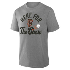 San Francisco Giants Fanatics Nostalgia Tri-Blend T-Shirt - Heather Gray T-shirts