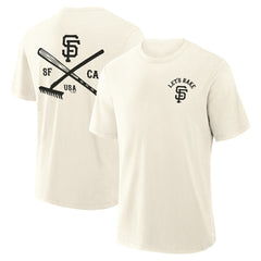 San Francisco Giants Fanatics Nostalgia Stadium Slub T-Shirt - Cream T-shirts