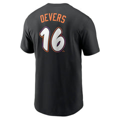Rafael Devers San Francisco Giants Nike 2025 City Connect Fuse Name & Number T-Shirt - Black T-shirts