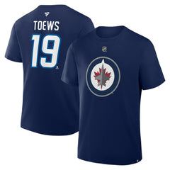 Jonathan Toews Winnipeg Jets Fanatics Authentic Stack Name & Number T-Shirt - Navy | US 2001740897