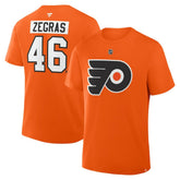 Trevor Zegras Philadelphia Flyers Fanatics Authentic Stack Name & Number T-Shirt - Orange | US 2001742154