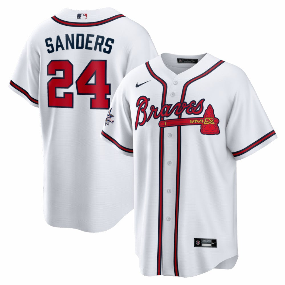 Deion Sanders Atlanta Braves Nike Home Retired Player Replica Jersey - White Jerseys