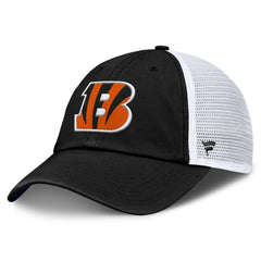 Cincinnati Bengals Trucker Adjustable Hat - Black/White Hats