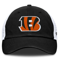 Cincinnati Bengals Trucker Adjustable Hat - Black/White Hats