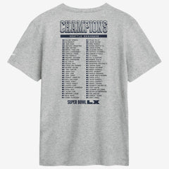 Seattle Seahawks Super Bowl LX Champions Ice Classic Roster T-Shirt - Heather Gray T-shirts