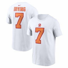 Bucky Irving '76 Tampa Bay Buccaneers 50th Season Alternate Name & Number T-Shirt - White T-shirts