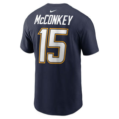 Ladd McConkey Los Angeles Chargers Alternate Super Chargers Name & Number T-Shirt - Navy T-shirts