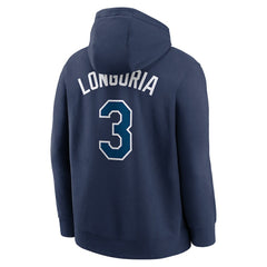 Evan Longoria Tampa Bay Rays Nike Player Name & Number Club Pullover Hoodie - Navy Hoodies