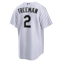 Tyler Freeman Colorado Rockies Nike Home Replica Jersey - White Jerseys