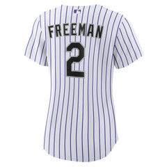 Tyler Freeman Colorado Rockies Nike Women's Home Replica Jersey - White Jerseys