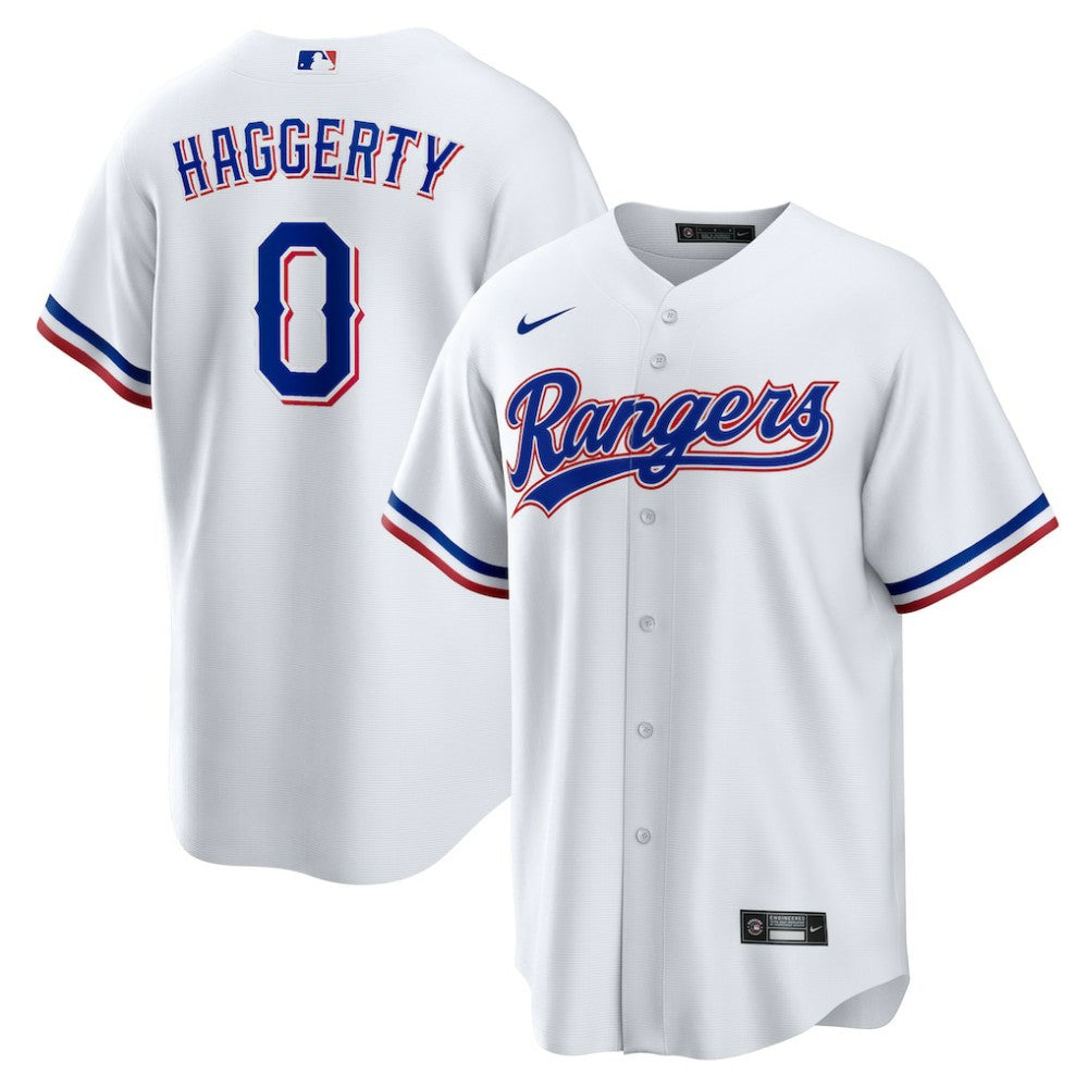 Sam Haggerty Texas Rangers Nike Home Replica Jersey - White Jerseys