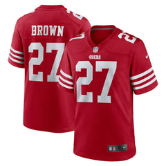 Ji'Ayir Brown San Francisco 49ers Team Game Jersey - Scarlet Jerseys