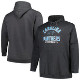 Carolina Panthers Big & Tall Pullover Hoodie - Heather Charcoal Hoodies