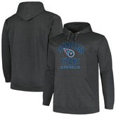 Tennessee Titans Big & Tall Pullover Hoodie - Heather Charcoal Hoodies