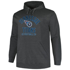 Tennessee Titans Big & Tall Pullover Hoodie - Heather Charcoal Hoodies