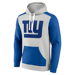 New York Giants Big & Tall Team Fleece Pullover Hoodie - Silver/Royal Hoodies