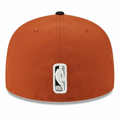 Brooklyn Nets Two-Tone 59FIFTY Fitted Hat Rust/Black - New Era