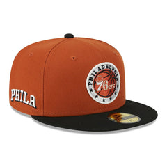 Philadelphia 76ers Two-Tone 59FIFTY Fitted Hat Rust/Black - New Era